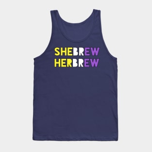 Shebrew/Herbrew (Enby Colors) Tank Top